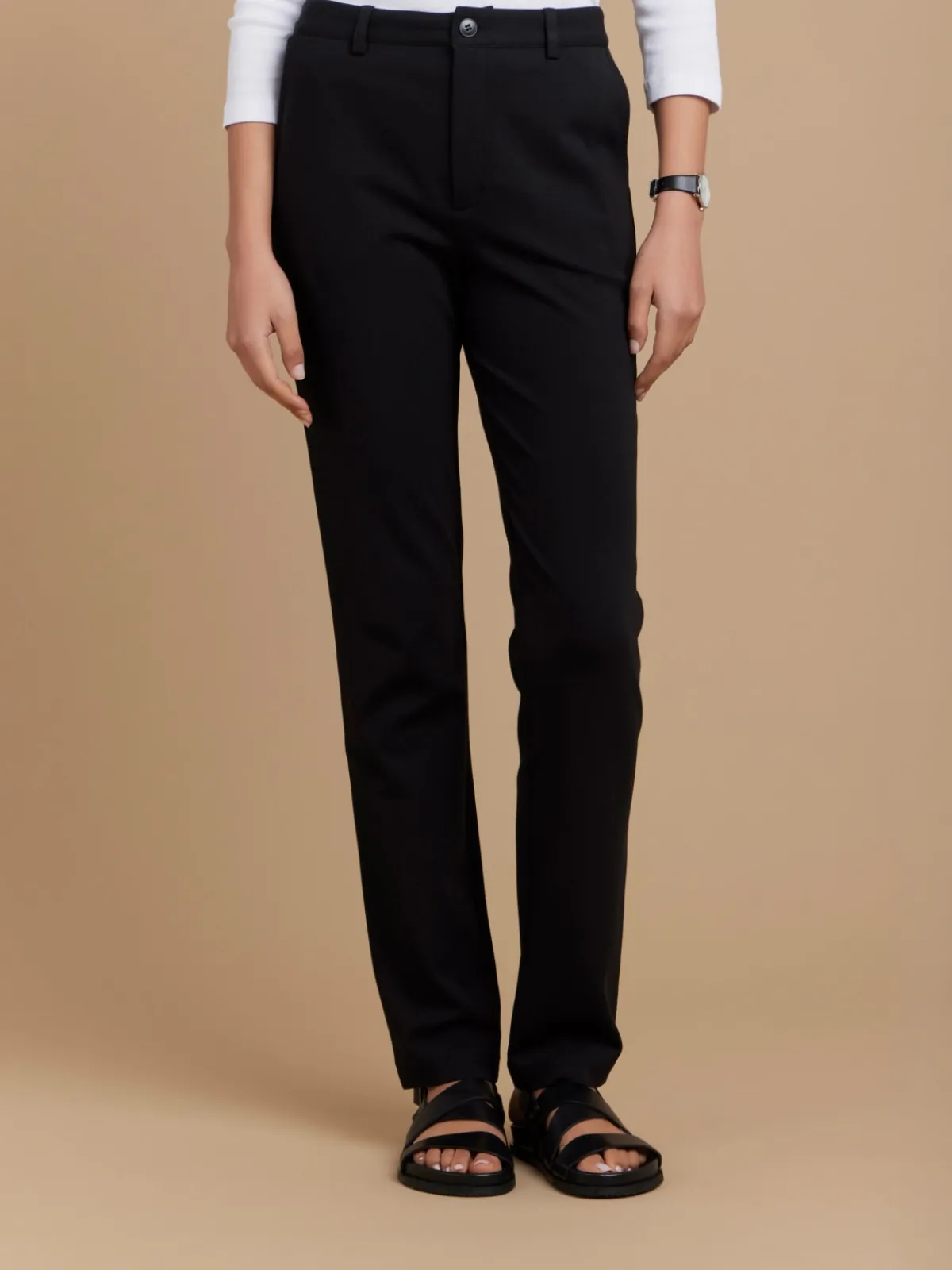 Black Viscose Man Pants<agnès b. Fashion
