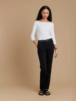 Black Viscose Man Pants<agnès b. Fashion