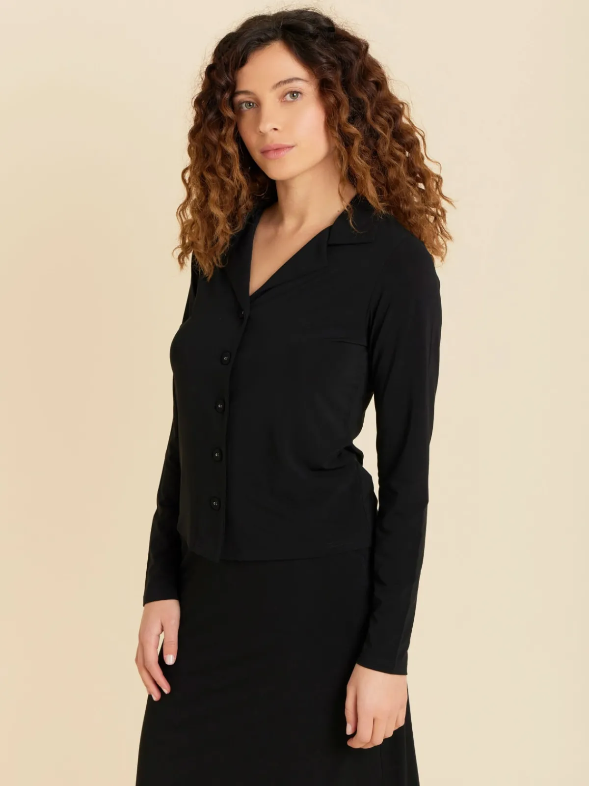 Black Viscose New Cubana Shirt<agnès b. Best