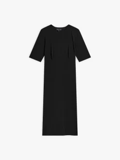 Black Viscose New Oriane Dress<agnès b. Shop