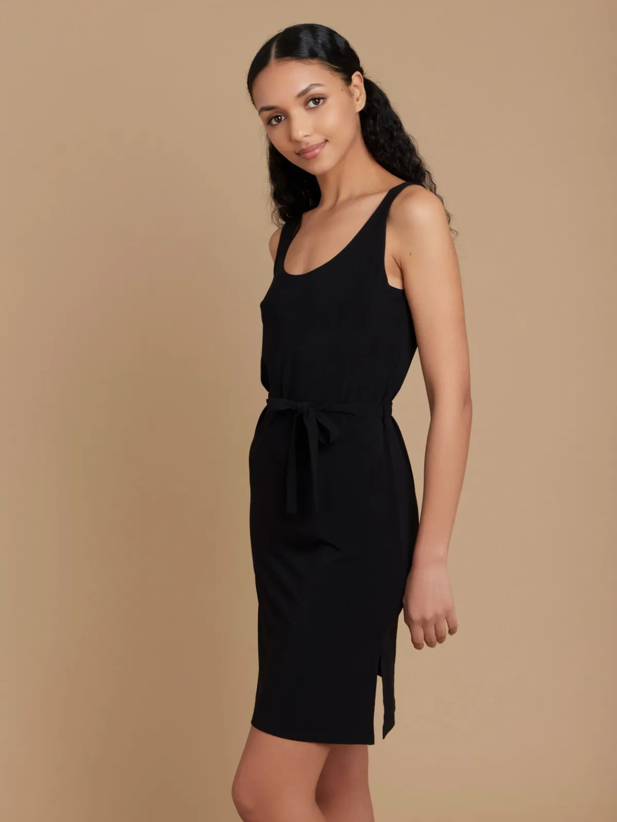 Black Viscose Popy Dress<agnès b. Clearance
