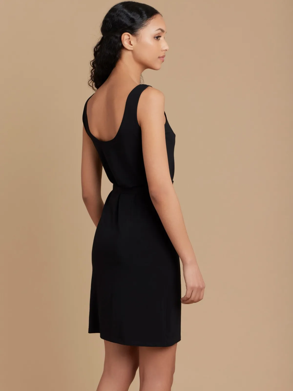 Black Viscose Popy Dress<agnès b. Clearance
