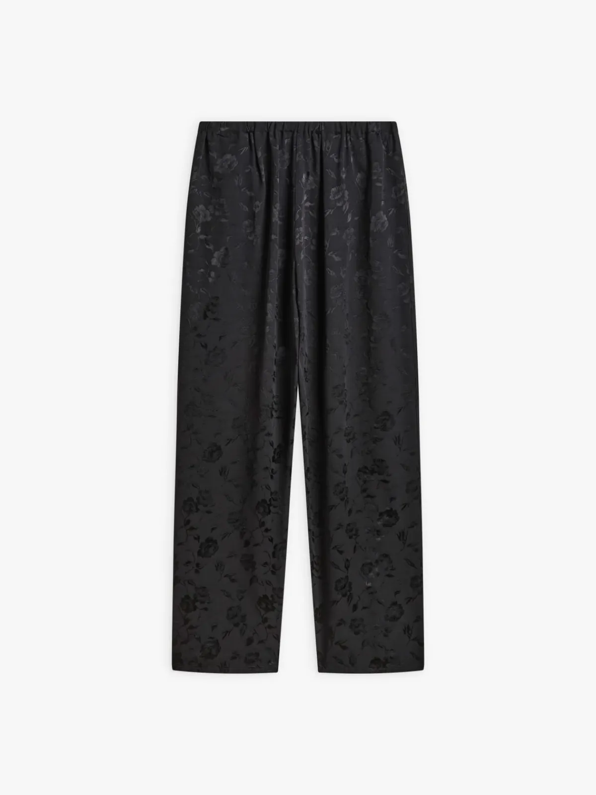 Black Viscose Vietnam Floral Wide-pants<agnès b. Store