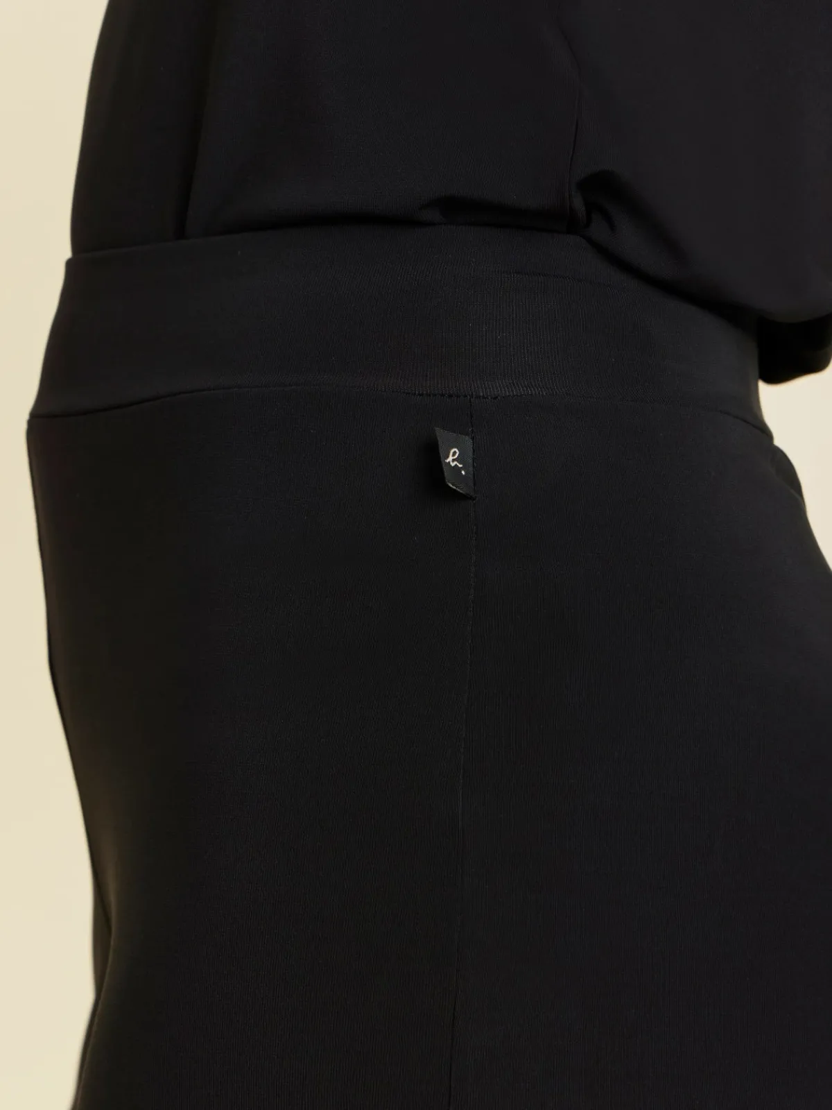 Black Viscose Wide Elegant Pants<agnès b. Store