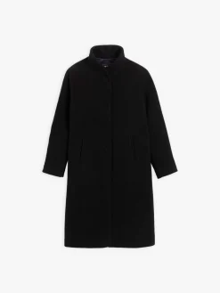 Black Wool Cashmere Leicester Coat<agnès b. Cheap