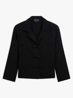 Black Wool Crêpe Jacket<agnès b. Best Sale