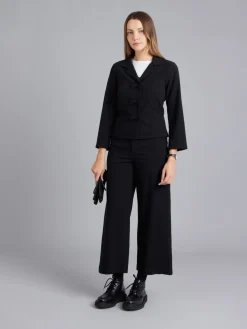 Black Wool Crêpe Jacket<agnès b. Best Sale