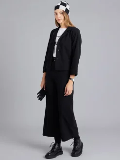 Black Wool Crêpe Jacket<agnès b. Best Sale