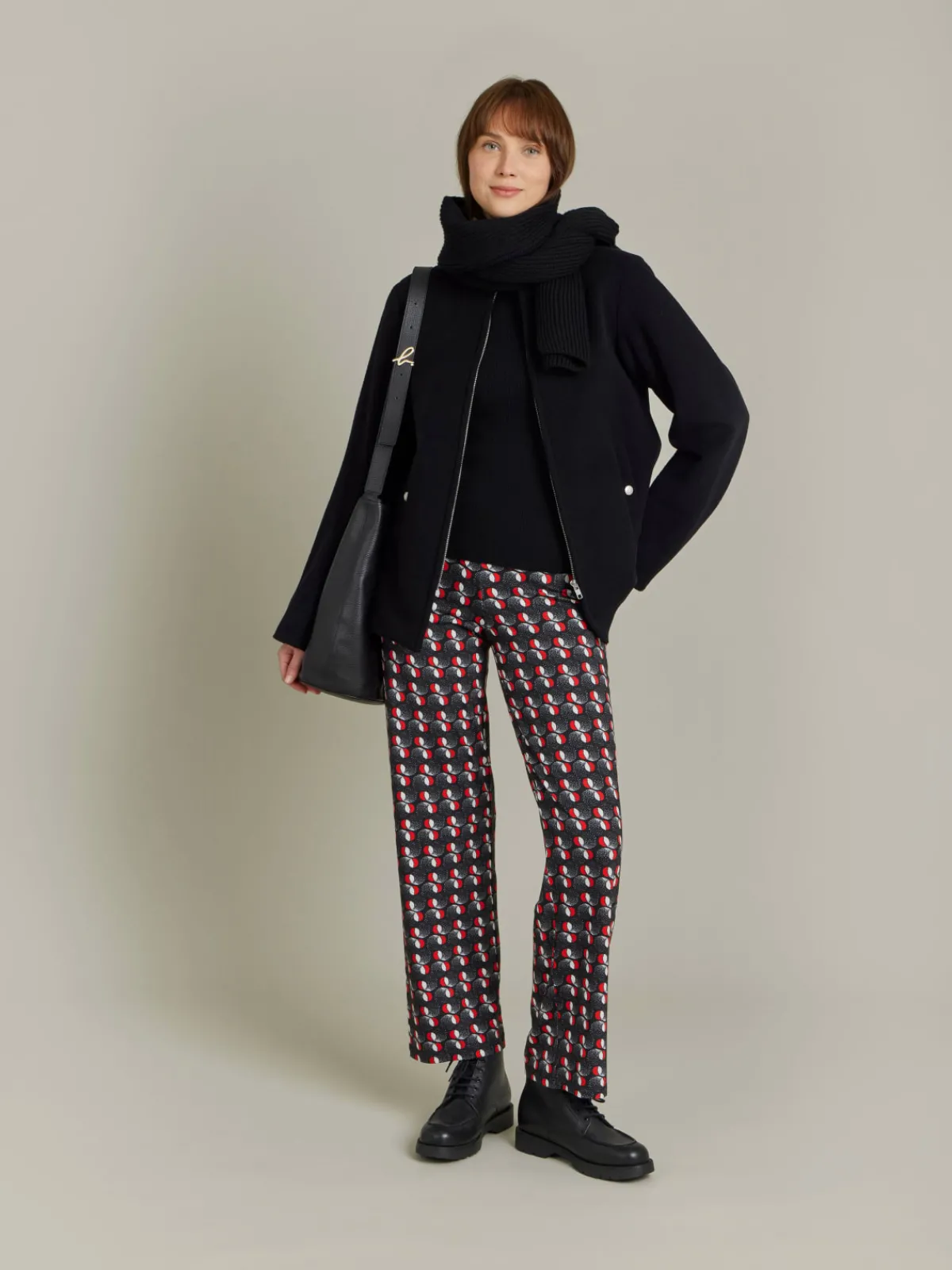 Black Wool Ribbed Rigolo Sweater<agnès b. New