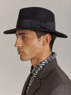 Black Wool Saliou Hat<agnès b. Hot