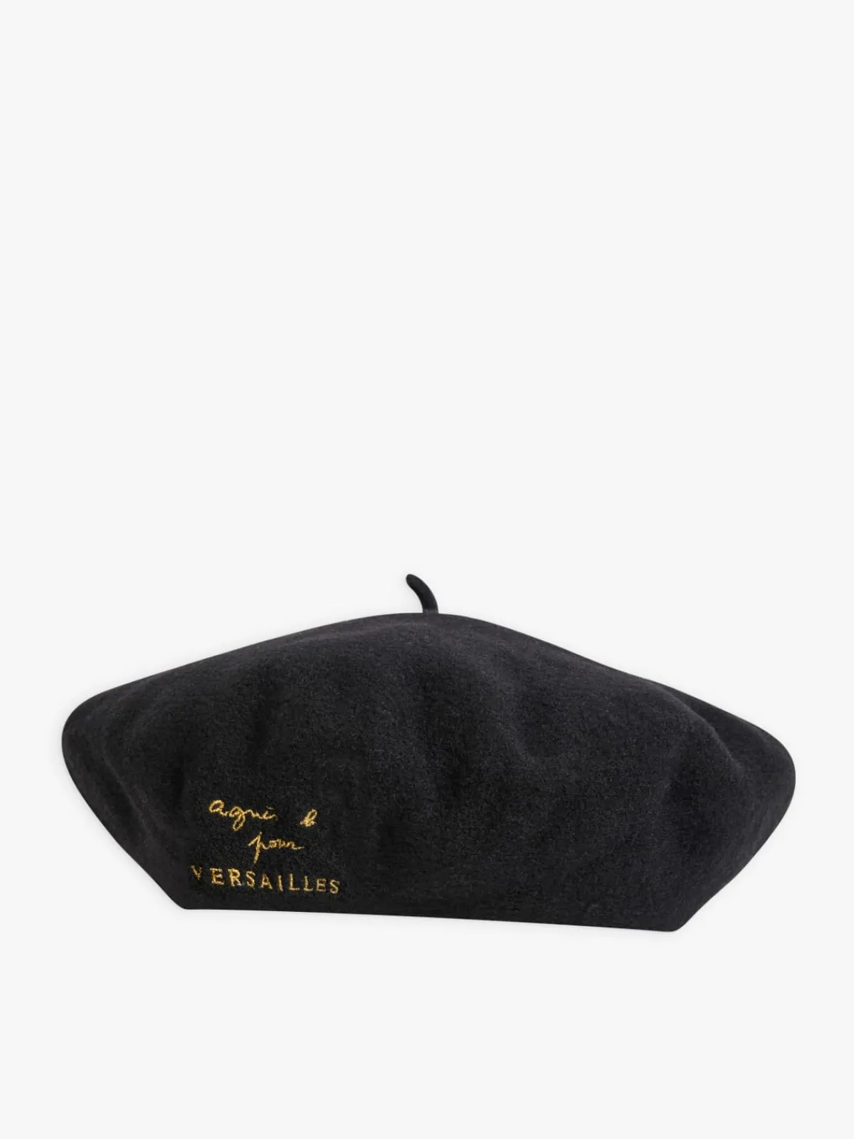 Black Wool Versailles Beret<agnès b. Sale