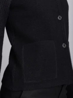 Black Woollen Jacket<agnès b. Store