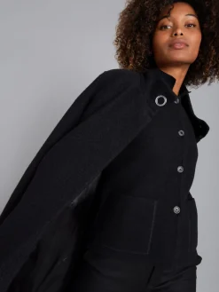 Black Woollen Jacket<agnès b. Store