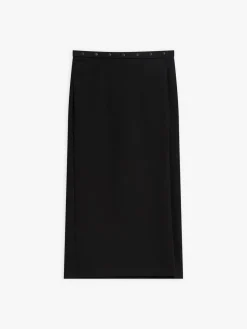 Black Wrap Skirt With Snaps<agnès b. Shop