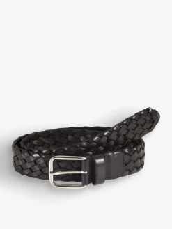 Black Yago Leather Belt<agnès b. Fashion