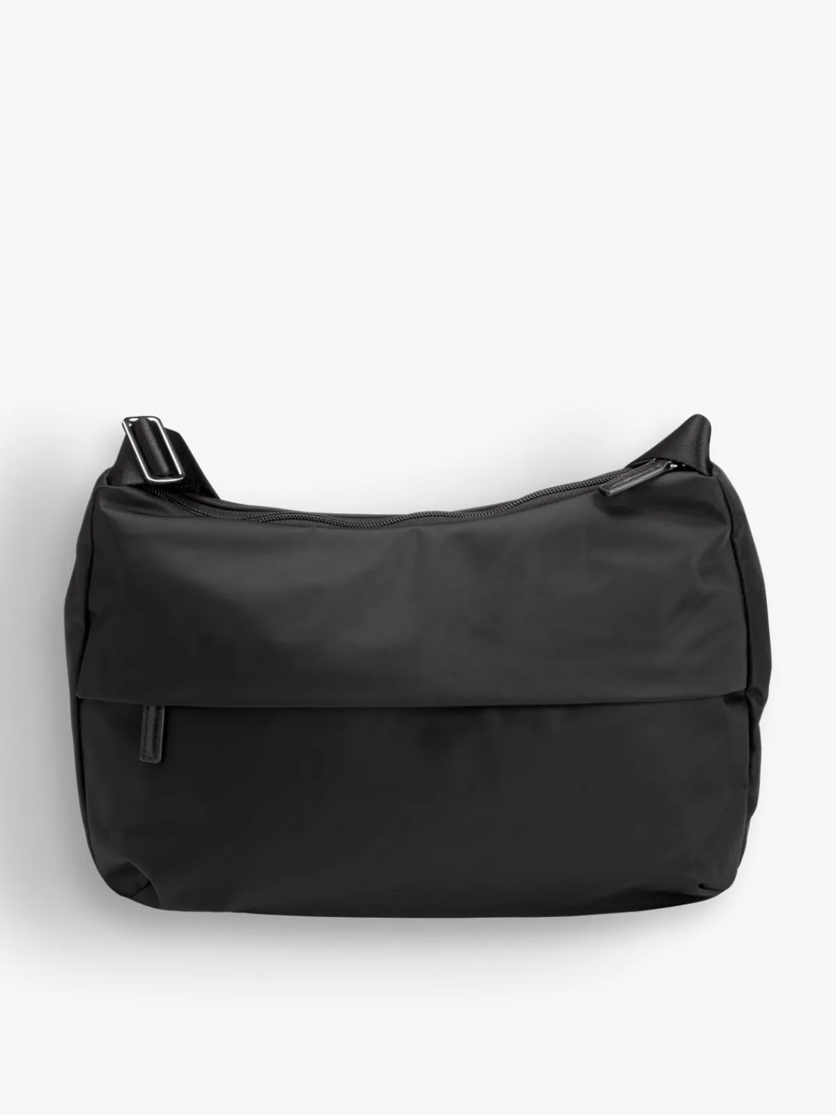 Black Zippered Shoulder Bag<agnès b. Clearance