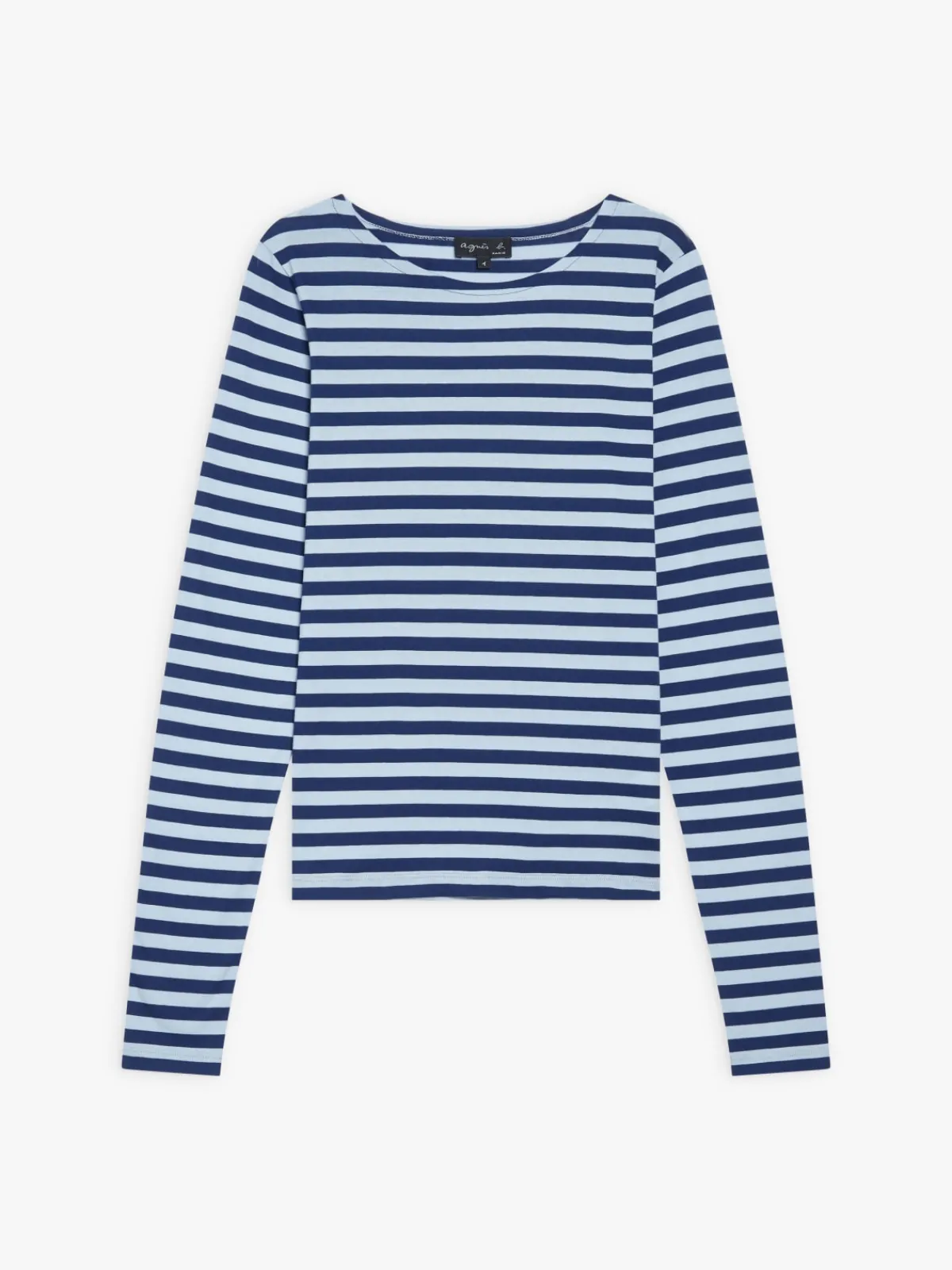 Blue And Grey Cotton Striped Knoxy T-shirt<agnès b. Best Sale