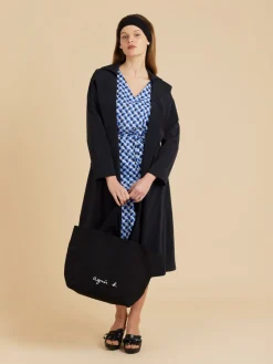 Blue Blue Cotton Geometric Print Fée Dress<agnès b. Outlet
