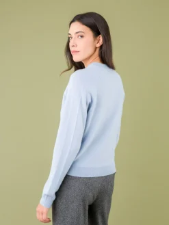 Blue Cashmere Neige Sweater<agnès b. Cheap
