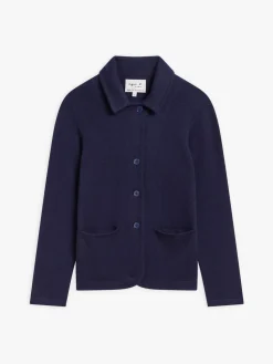 Blue Clifford Cashmere Jacket<agnès b. Fashion