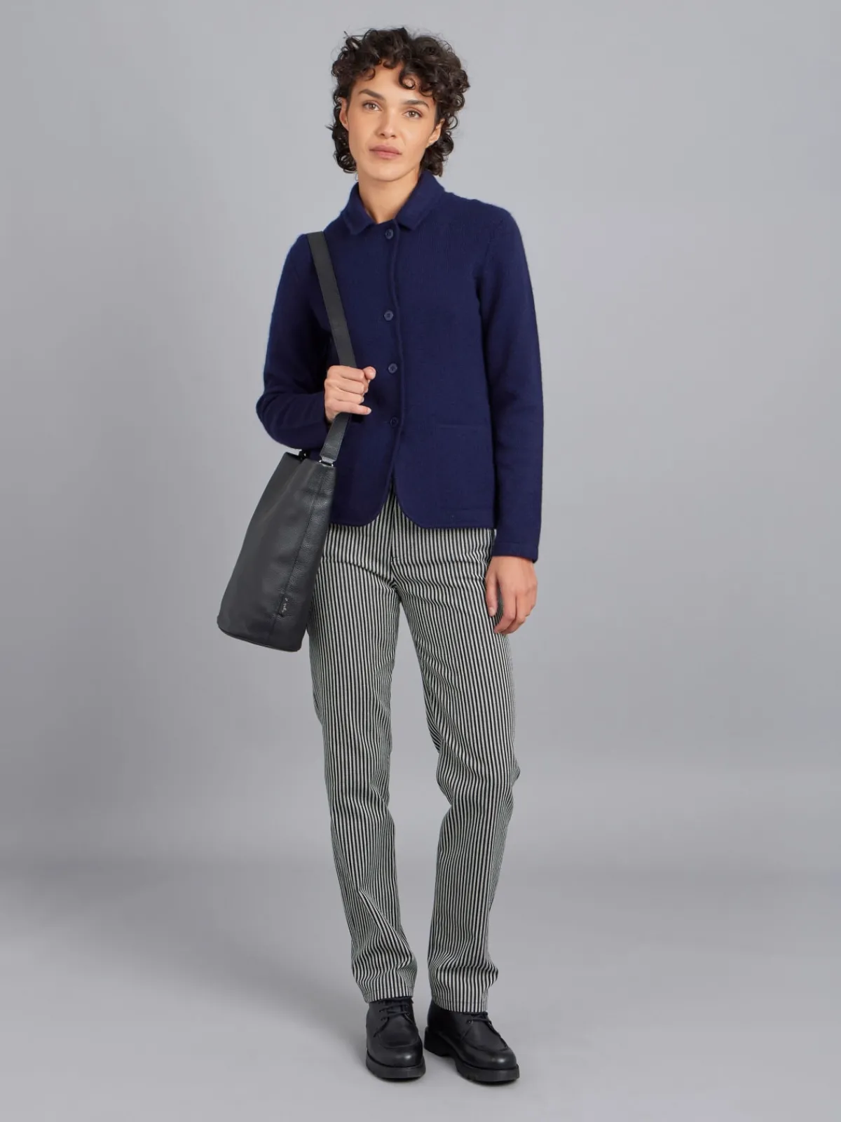Blue Clifford Cashmere Jacket<agnès b. Fashion