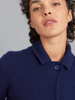 Blue Clifford Cashmere Jacket<agnès b. Fashion