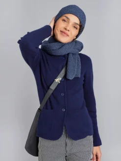 Blue Clifford Cashmere Jacket<agnès b. Fashion