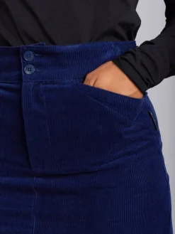 Blue Cotton Corduroy Skirt<agnès b. Outlet