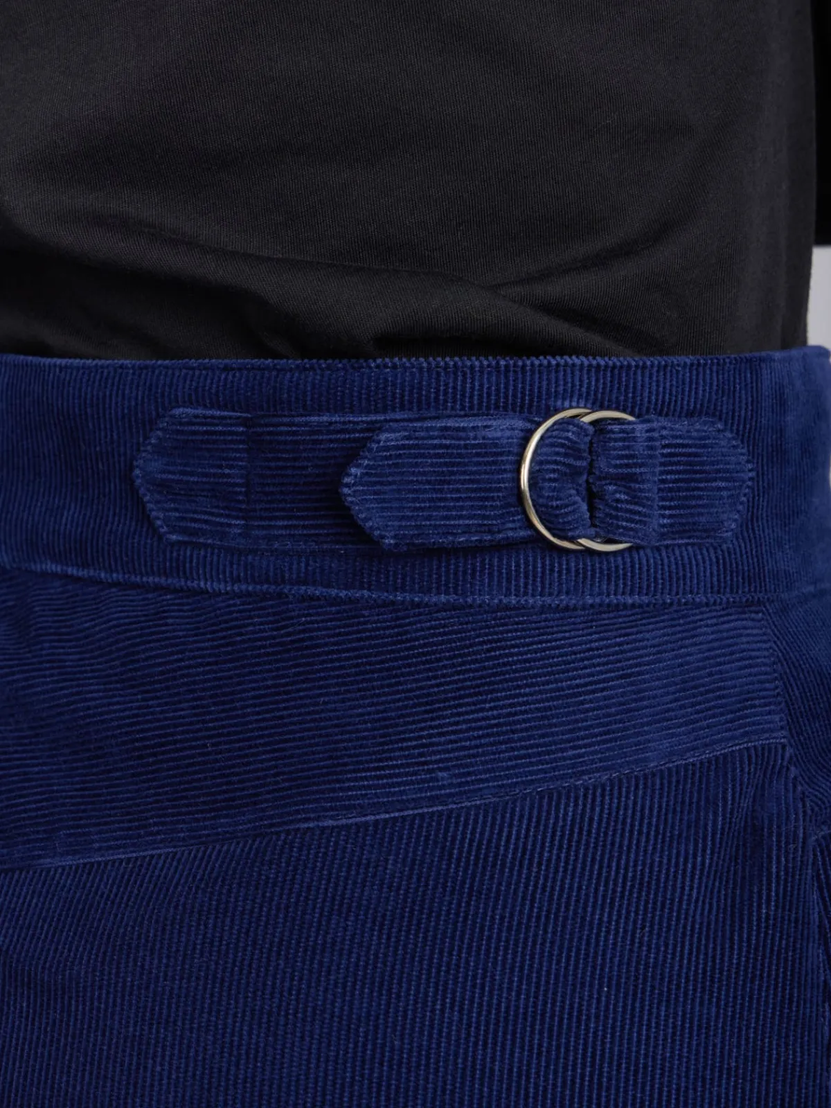Blue Cotton Corduroy Skirt<agnès b. Outlet