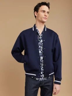 Blue Cotton Floral Print Magnum Shirt<agnès b. Best Sale