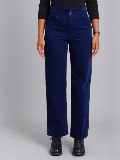 Blue Cotton Jersey Straight-cut Chinois Pants<agnès b. Outlet