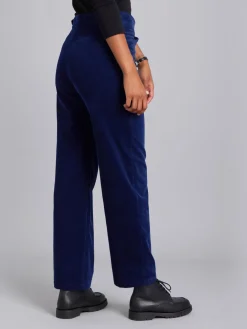 Blue Cotton Jersey Straight-cut Chinois Pants<agnès b. Outlet