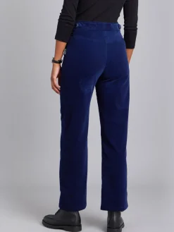 Blue Cotton Jersey Straight-cut Chinois Pants<agnès b. Outlet