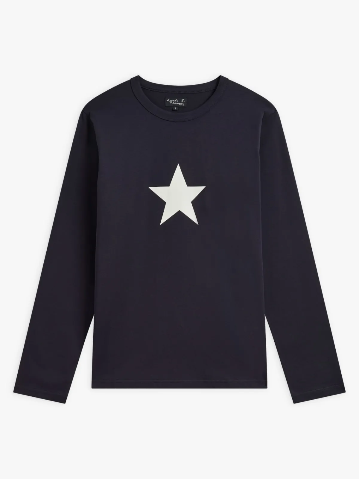 Blue Cotton New Coulos T-shirt With Star<agnès b. Discount