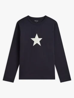 Blue Cotton New Coulos T-shirt With Star<agnès b. Discount