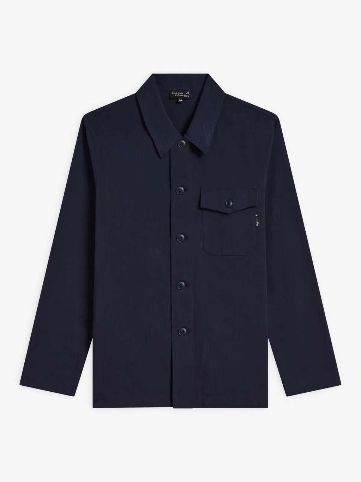 Blue Cotton Overshirt<agnès b. Outlet