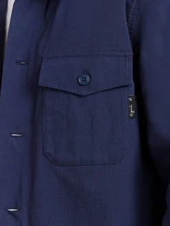 Blue Cotton Overshirt<agnès b. Outlet