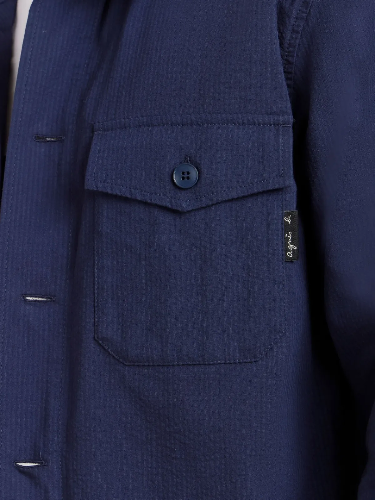 Blue Cotton Overshirt<agnès b. Outlet