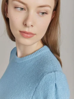 Blue Cotton Polisson Sweater<agnès b. Store