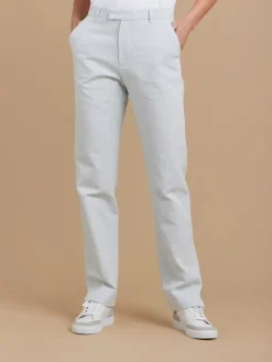 Blue Cotton Straight Fergie Pants<agnès b. Flash Sale