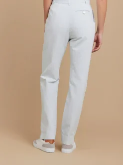 Blue Cotton Straight Fergie Pants<agnès b. Flash Sale