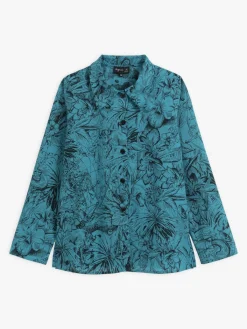 Blue Cotton Tunic Shirt<agnès b. Flash Sale
