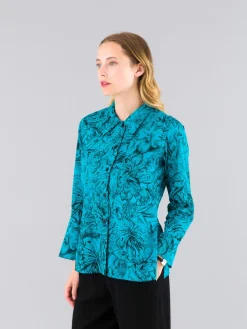 Blue Cotton Tunic Shirt<agnès b. Flash Sale