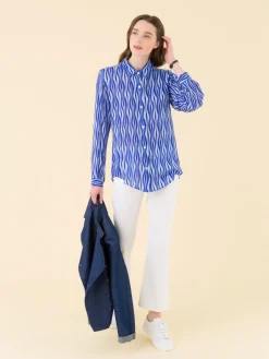 Blue Diego Shirt<agnès b. Fashion