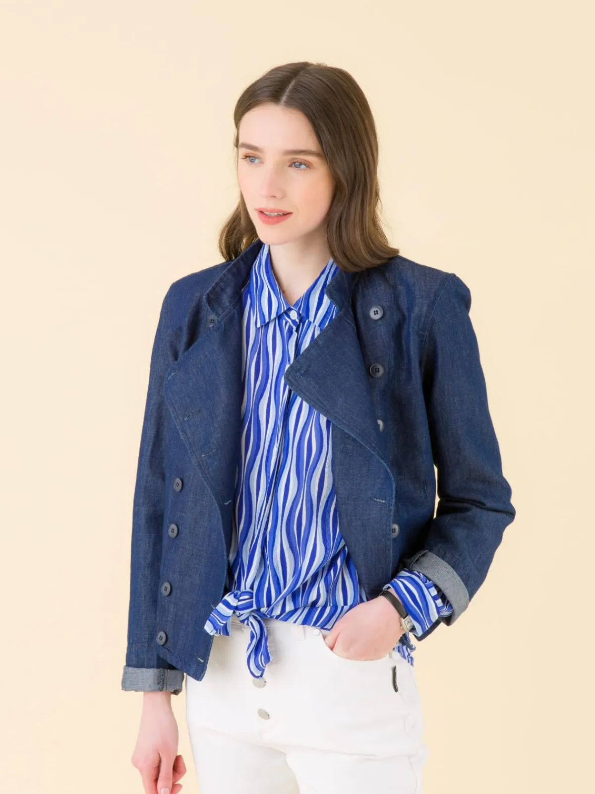 Blue Diego Shirt<agnès b. Fashion
