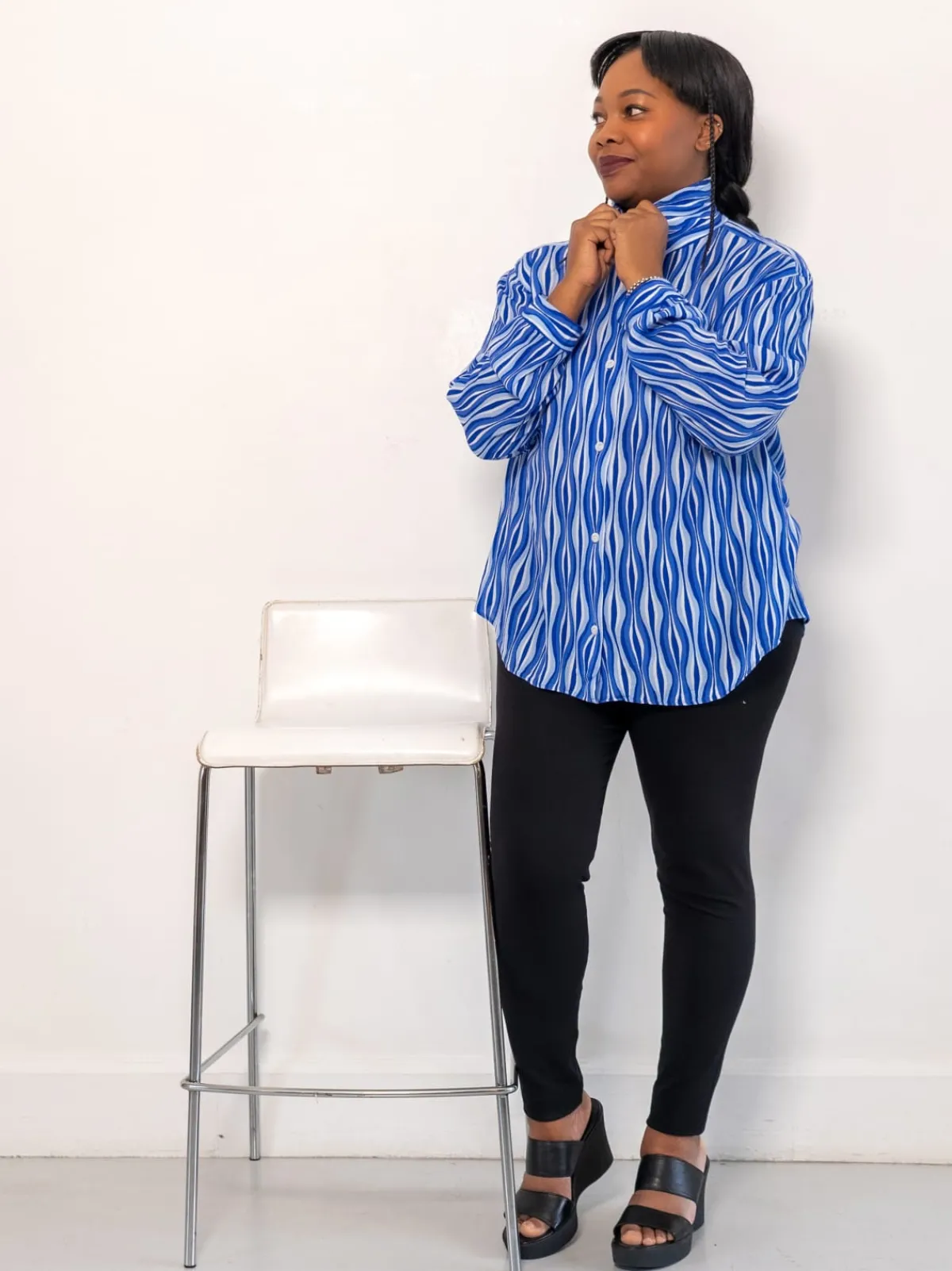 Blue Diego Shirt<agnès b. Fashion