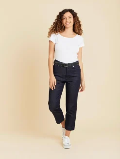 Blue High-waisted Misfits Jeans<agnès b. Outlet