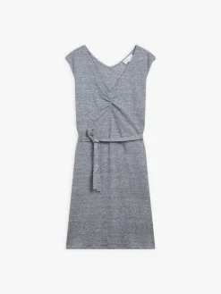 Blue Linen Striped Carlo Dress<agnès b. Sale
