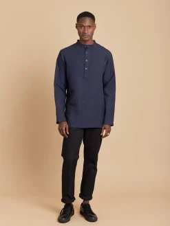 Blue Linen Tunic<agnès b. Outlet