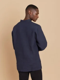 Blue Linen Tunic<agnès b. Outlet